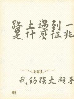 路上遇到一条蛇是什么征兆