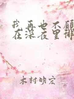 我再也不愿见你在深夜里徘徊