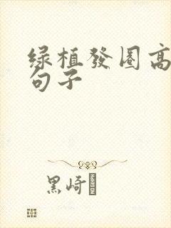 绿植发圈高情商句子