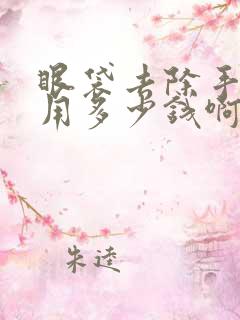 眼袋去除手术费用多少钱啊