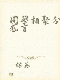 同学相聚分别后感言