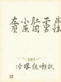 左小肚子疼是什么原因男性