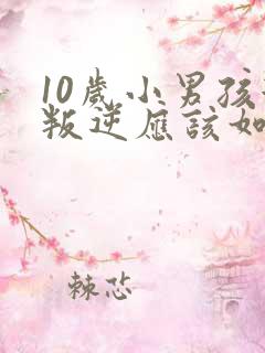 10岁小男孩很叛逆应该如何管教