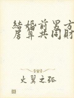 结婚前男方买的房算共同财产吗