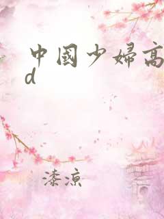 中国少妇高潮hd