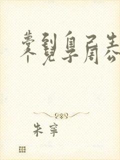 梦到自己生了一个儿子周公解梦