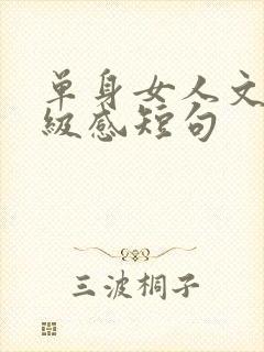 单身女人文案高级感短句