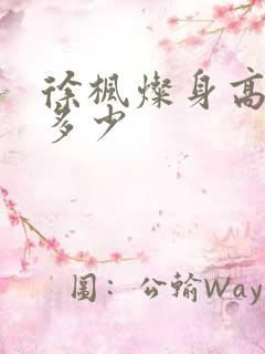 徐枫灿身高体重多少