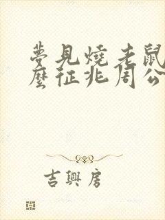 梦见烧老鼠是什么征兆周公解梦