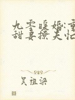 九零暖婚:重生甜妻撩夫忙正版