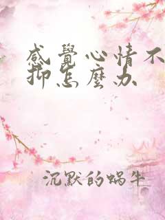 感觉心情不好压抑怎么办