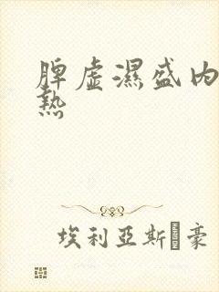 脾虚湿盛内有湿热