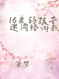 16岁的孩子沉迷网络游戏怎么办