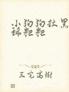 小狗狗拉黑色的稀粑粑