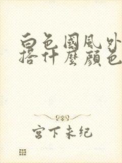 白色国风外套内搭什么颜色好看图片