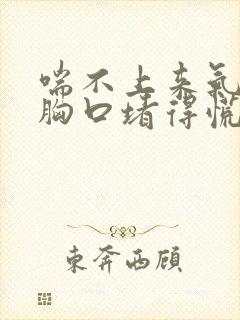 喘不上来气感觉胸口堵得慌