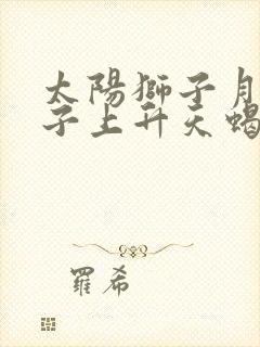 太阳狮子月亮狮子上升天蝎