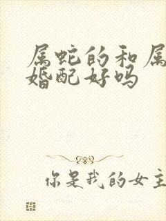 属蛇的和属马的婚配好吗