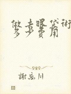 做去眼袋术需要多少费用