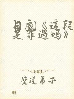 日剧《这段恋爱是罪过吗》