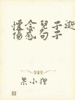 怀念儿子逝世的伤感句子