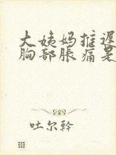 大姨妈推迟两天胸部胀痛是怀孕了吗