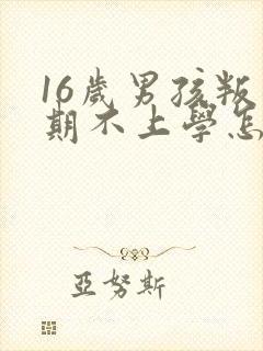 16岁男孩叛逆期不上学怎么办