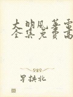 大明风华电视剧全集免费高清