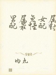 男属兔女属龙婚配最佳配对