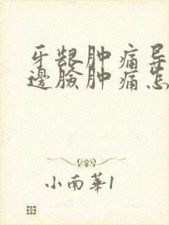 牙龈肿痛导致半边脸肿痛怎么办吃什么药