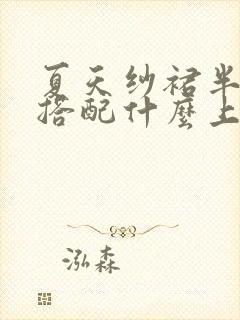 夏天纱裙半身裙搭配什么上衣好看