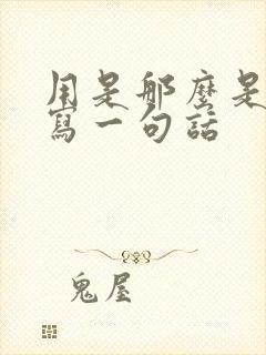 用是那么是那么写一句话