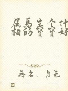 属马生个什么属相的宝宝好