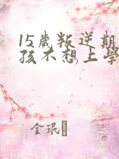 15岁叛逆期男孩不想上学