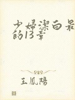 少妇洁白最刺激的13章