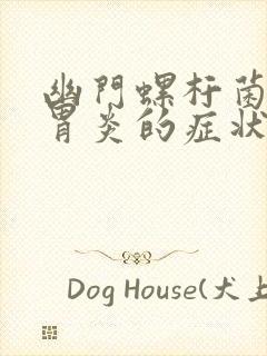 幽门螺杆菌慢性胃炎的症状