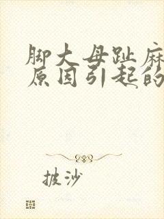 脚大母趾麻什么原因引起的