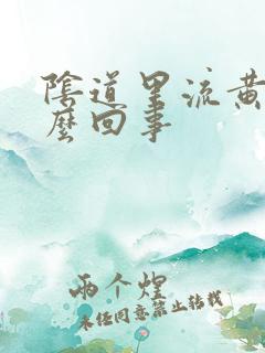 阴道里流黄水怎么回事