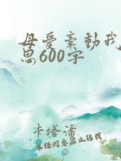 母爱牵动我的情思600字