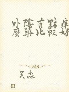 外阴有点痒用什么药比较好