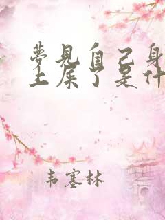 梦见自己身上弄上屎了是什么意思