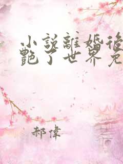 小说离婚后她惊艳了世界免费