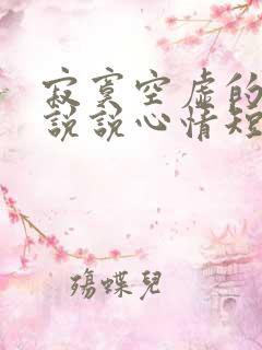 寂寞空虚的句子说说心情短语