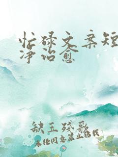 忙碌文案短句干净治愈