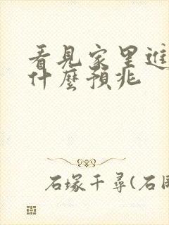 看见家里进蛇有什么预兆