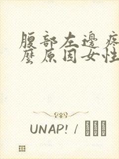 腹部左边疼是什么原因女性