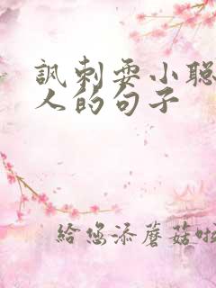 讽刺耍小聪明的人的句子