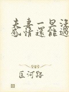 夫妻一旦没有了感情还能过下去吗