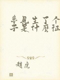 梦见生了个男孩子是什么征兆