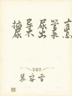 插导尿管有尿意尿不出来怎么办